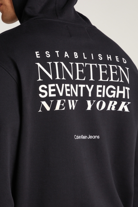 Calvin Klein typeface graphic hoodie